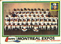 1981 Topps Baseball Cards      680     Expos Team CL#{Dick Williams MG
